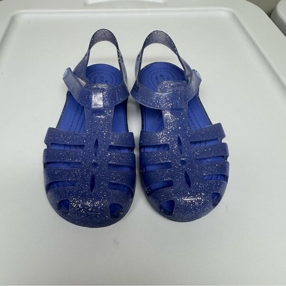 Crocs Isabella Fisherman Sandals Purple Size Toddler 10 - Picture 1 of 7